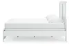 Ashley Furniture B139B47 Bostwick Shoals - King Panel Bed With Framed Footboard - White