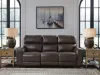 Ashley Furniture PCU6450615 Crossplex - Power Reclining Sofa With Adjustable Headrest - Smoke