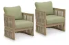 Ashley Furniture PCP604-820 Serena Shores - Lounge Chair With Cushion (Set of 2) - Beige / Green