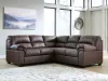 Ashley Furniture PC27705S2 WillowBend - 2-Piece Sectional With LAF Sofa With Corner Wedge - Umber