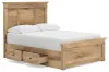 Ashley Furniture PCB1170B27 Ashley Furniture PCB1170B27 Makidern - Full Panel Storage Bed With Under Bed Storage Unit - Tan