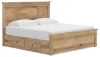 Ashley Furniture PCB1170B15 Ashley Furniture PCB1170B15 Makidern - King Panel Storage Bed With 2 Under Bed Storage Units - Tan