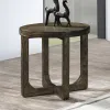 New Classic T3885-20 Kerby - Round End Table - Dark Brown
