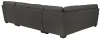 Jackson Furniture Industries 5473/62/30/76-58 Jackson Furniture Industries 5473/62/30/76-58 Crawford - 3 Piece Sectional With RSF Chaise And 10 Included Accent Pillows - Dark Gray