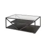 Liberty Furniture 37-OT1010 Liberty Furniture 37-OT1010 Arista - Rectangular Cocktail Table - Cobblestone Brown / Gray Dusty