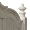 Liberty Furniture 652-BR03 Farmhouse Reimagined - King Poster Headboard - Antique White / Chestnut Tops