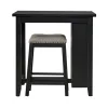 Liberty Furniture 942B-CD-3CTS Liberty Furniture 942B-CD-3CTS Brook Creek - 3 Piece Counter Set - Black