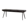 CoasterEssence 110653 Misty - Leather Upholstered Dining Bench - Antique Espresso