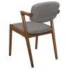 CoasterEssence 105352 Malone - Padded Wood Dining Arm Chair (Set of 2) - Dark Walnut