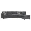 CoasterEssence 509347 Mccord - Upholstered Track Arm Sectional Sofa - Dark Gray