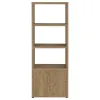 Coaster Fine Furniture 701703 Tabby - 3-Shelf Engineered Wood Media Tower - Mango