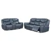 Coaster Fine Furniture 610271-S2 Sloane - 2 Piece Upholstered Reclining Sofa Set - Blue