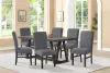 New Classic 40-4125-DG6C New Classic 40-4125-DG6C High Line - Dining Table & 6 Chairs - Gray
