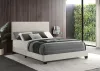 Coaster Fine Furniture 300852Q Dorian - Fabric Upholstered Queen Panel Bed - Cream