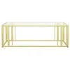 Coaster Fine Furniture 723608-S2 Adri - 2 Piece Coffee And End Table Set - Matte Brass