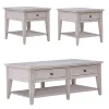Liberty Furniture 110W-OT-3PCS Liberty Furniture 110W-OT-3PCS Lake House - 3 Piece Set (1-Cocktail 2-End Tables) - Weathered White