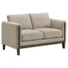 Coaster Fine Furniture 511101-S2 Islington - 2 Piece Upholstered Panel Arm Sofa Set - Taupe