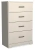 Ashley Furniture B2588-44 Stelsie - Four Drawer Chest - White