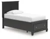 Ashley Furniture B687B21 Ashley Furniture B687B21 Lanolee - Twin Panel Storage Bed - Black