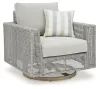 Ashley Furniture P798-821 Seton Creek - Swivel Lounge With Cushion - Gray