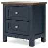 Ashley Furniture B414-92 Landocken - Two Drawer Night Stand - Brown / Blue