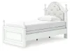 Ashley Furniture PCB1819B5 Ashley Furniture PCB1819B5 Kozlani - Twin Upholstered Panel Bed - White