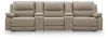 Ashley Furniture PC99201S39 Ashley Furniture PC99201S39 Narwhal Place - 5-Piece Reclining Sectional With Power Armless Recliner And 2 Storage Consoles - Pebble