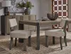 Pulaski Furniture P402240-KIT105 Pulaski Furniture P402240-KIT105 Anderson Park - Leg Dining Table With 6 Upholstered Side Chairs And 2 Host Chairs - Moose Trail / Frontier Brown