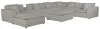 Jackson Furniture Industries 4445/31/59/28/88/9-26 Jackson Furniture Industries 4445/31/59/28/88/9-26 Posh - 9 Piece Modular Sectional With 3 Armless, 3 Corners, 2 Cocktail Ottoman, 1 Console - Dove