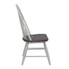 Liberty Furniture 139WH-C1000S Farmhouse - Windsor Back Side Chair - Two Tone White / Wood Tone