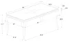 CoasterEssence 105071 Carone - Rectangular Glass Top Dining Table - Black