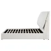 Coaster Fine Furniture 306040Q Gwendoline - Upholstered Queen Platform Bed With Pillow Headboard - White