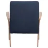 CoasterEssence 905415 Cheryl - Upholstered Wood Arm Accent Chair - Dark Blue