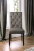 Furniture of America CM3735GY-SC-2PK Alfred - Side Chair (Set of 2) - Antique Black / Gray