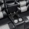 New Classic U7005-25P1-BKG New Classic U7005-25P1-BKG Nikko - Console Loveseat With Power Footrest - Black / Gray