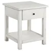 Coaster Fine Furniture 710557 Payne - 1-Drawer Wood End Table With Shelf - White