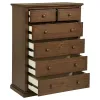 Coaster Fine Furniture 460595WAL Sumerlin - 6-Drawer Bedroom Chest Of Drawers - Medium Brown
