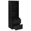 Coaster Fine Furniture 802703 Westpark - 3-Shelf Bookcase USB And Lockable Drawer - Black