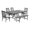 Intercon NV-CH-1570B-MCA-C Navarro - Outdoor Dining Bench - Mocha