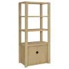 Coaster Fine Furniture 708224 Laurelton - 3-Shelf Media Tower Tall Pier Cabinet - Light Oak