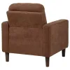 Coaster Fine Furniture 509973 Bowen II - Fabric Upholstered Track Arm Accent Chair - Rust