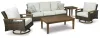Ashley Furniture P750-838 Paradise Trail - Sofa with Cushion - Medium Brown