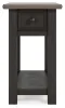 Ashley Furniture T736-107 Tyler Creek - Chair Side End Table - Black / Gray