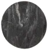 Ashley Furniture A4000540 Caramont - Accent Table with White Base - Black / White / Gold Finish