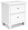 Ashley Furniture B680-92 Fortman - Two Drawer Night Stand - White