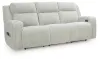 Ashley Furniture PC6420315 Forest Lake - Power Reclining Sofa With Adj Headrest - Alloy