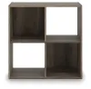 Ashley Furniture EA1104-2X2 Ashley Furniture EA1104-2X2 Shallifer - Four Cube Organizer - Brown