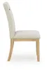 Ashley Furniture PCD852-01 Lasinger - Dining Upholstered Side Chair (Set of 2) - Light Brown