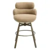 ACME DN03808 ACME DN03808 Jena - Counter Height Chair With Swivel - Taupe & Bronze