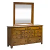 Liberty Furniture 175-BR-DM Grandpas Cabin - Dresser & Mirror - Light Brown